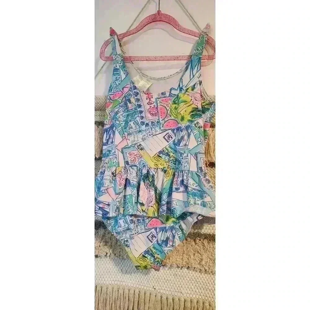 Girl's UPF 50+ Vossie Swimsuit |‎ Size 10 - Lilly Pulitzer